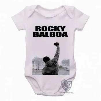 Body Bebê Infantil Sylvester Stallone rambo rocky balboa boxe luta - Foto 2