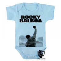 Body Bebê Infantil Sylvester Stallone rambo rocky balboa boxe luta - Foto 3