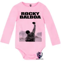 Body Bebê Infantil Sylvester Stallone rambo rocky balboa boxe luta - Foto 4