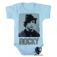 Body Bebê Infantil Sylvester Stallone rocky balboa filme - Foto 3