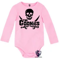 Body Bebê Infantil The Goonies caveira filme piratas anos 80 - Foto 4
