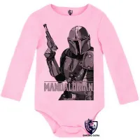 Body Bebê Infantil The Mandalorian arma - Foto 4