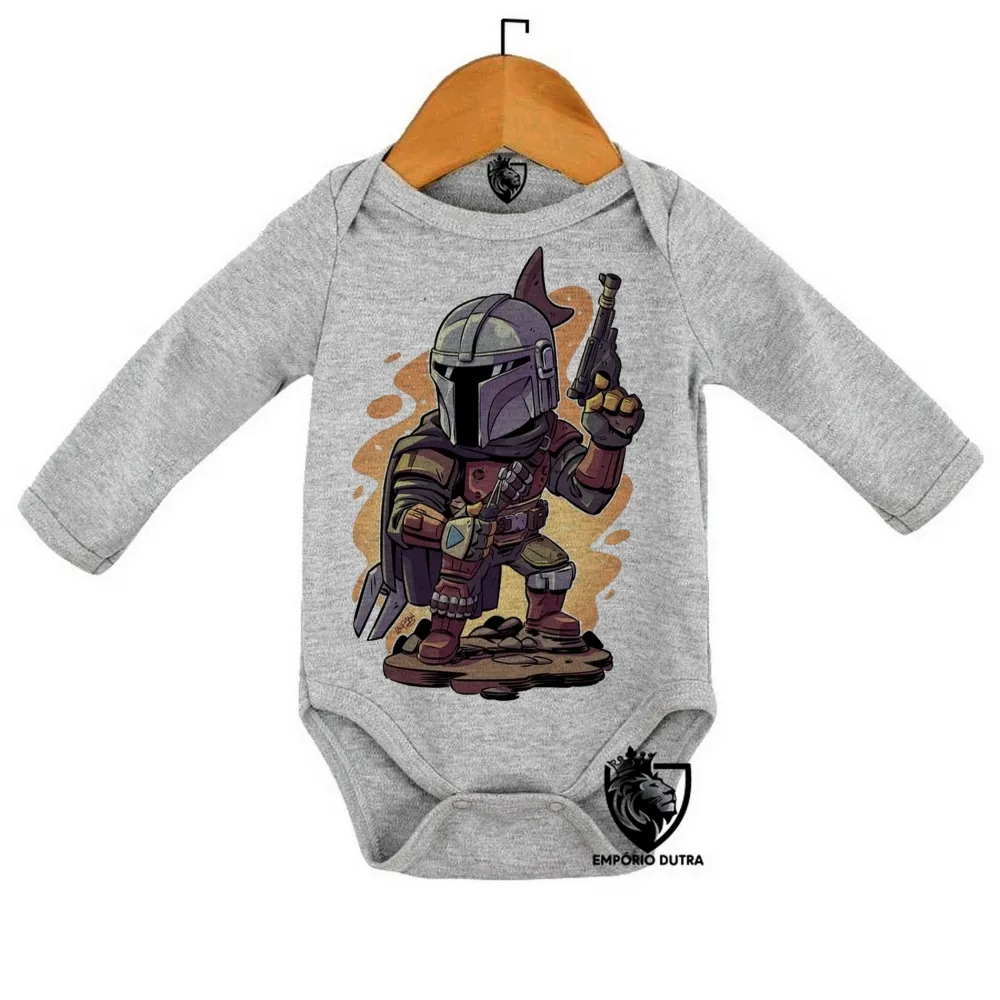 Body Bebê Infantil The Mandalorian star wars Imagem