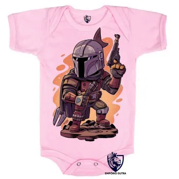 Body Bebê Infantil The Mandalorian star wars - Foto 2