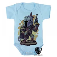 Body Bebê Infantil The Mandalorian star wars - Foto 4