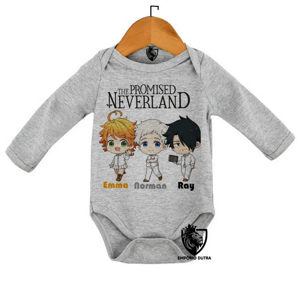 Body Bebê Infantil The Promised Neverland pequenos Imagem