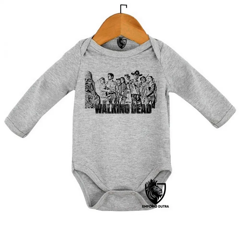 Body Bebê Infantil The Walking Dead grupo serie seriado Imagem