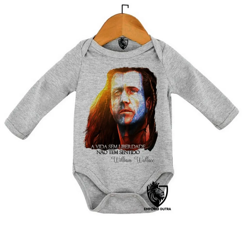 Body Bebê Infantil William Wallace coração valente mel gibson Imagem