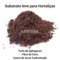 10 Litros Substrato Leve para Hortaliças Hortas Verticais Fibra de coco, Turfa de Sphagnum, Casca de Arroz Carbonizada - Foto 3
