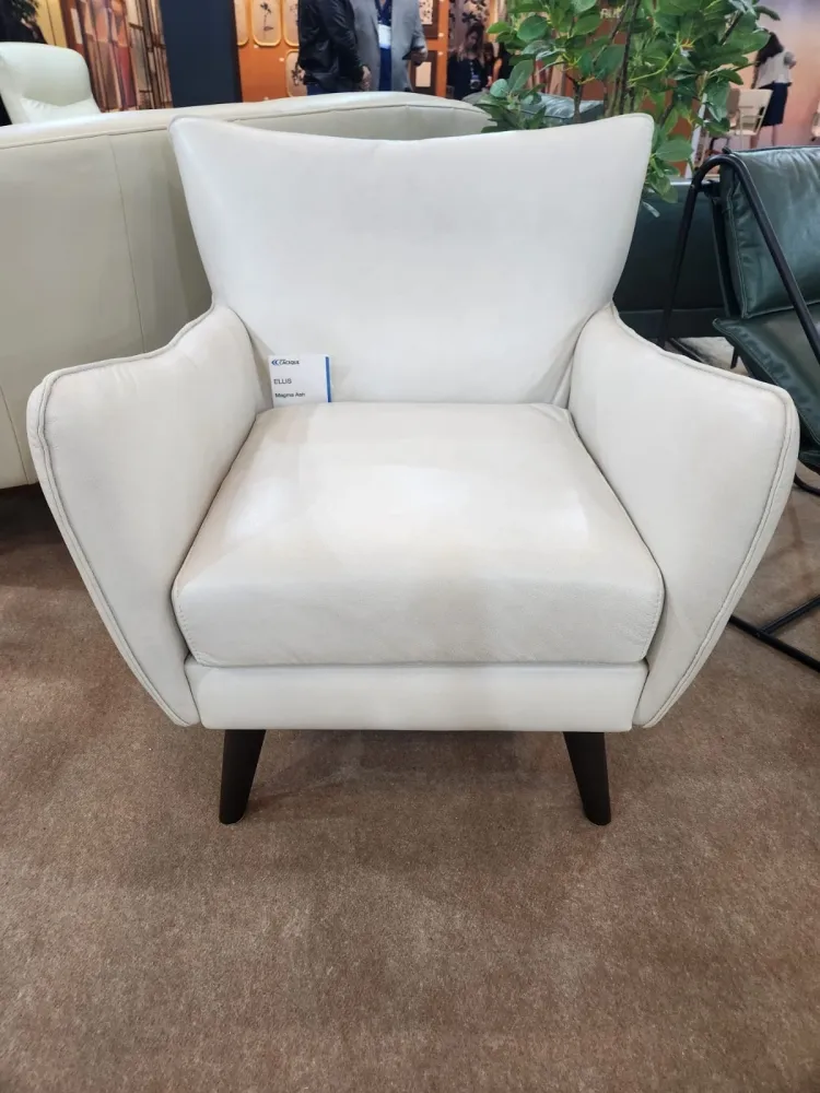 Poltrona ELLIS - Couro Natural - Cacique