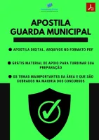 Apostila do Guarda Municipal Concursos Guarda Municipal