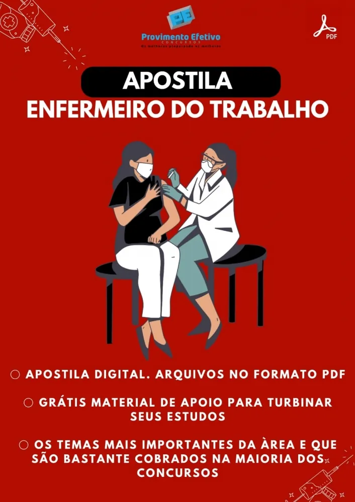 Apostila do Enfermeiro do Trabalho Concursos Enfermagem do Trabalho Imagem