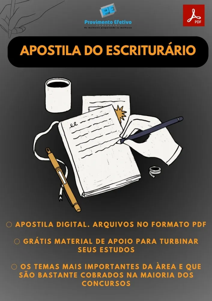 Apostila do Escriturário Concursos Escriturário Imagem