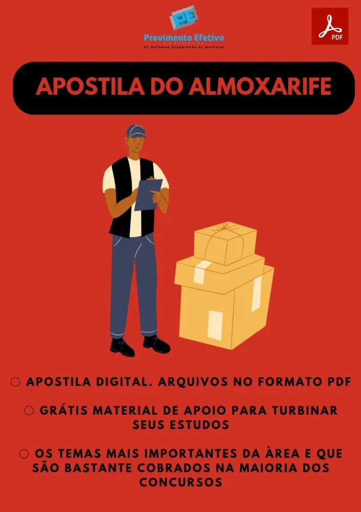 Apostila do Almoxarife Concursos Almoxarife