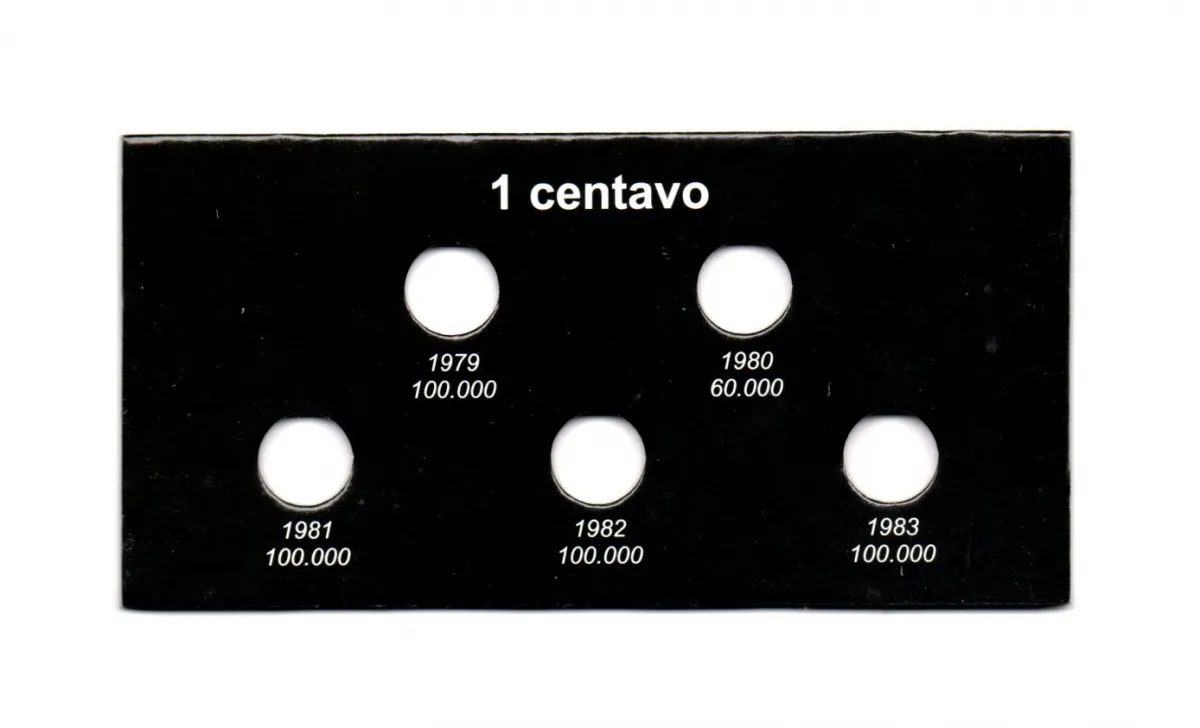 Cartela Para Moedas Sojinha - VAZIA Imagem