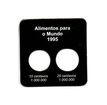 Cartela Para Moedas Alimentos Para o Mundo 1995 - VAZIA