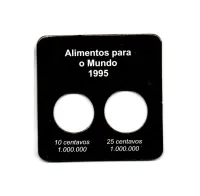 Cartela Para Moedas Alimentos Para o Mundo 1995 - VAZIA