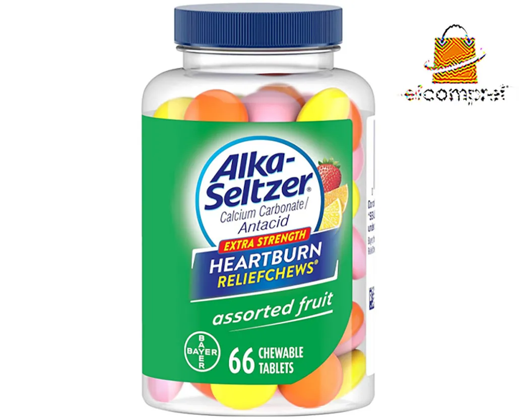 Pastilhas Alka Seltzer Antiácido Extra Strength 66 Balas Eua