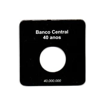 Cartela Para Moeda Banco Central 40 Anos - VAZIA