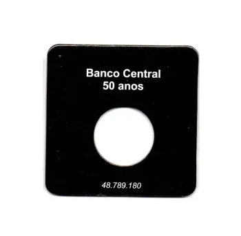 Cartela Para Moeda Banco Central 50 Anos - VAZIA