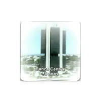 Cartela Para Moeda Banco Central 50 Anos - VAZIA - Foto 2