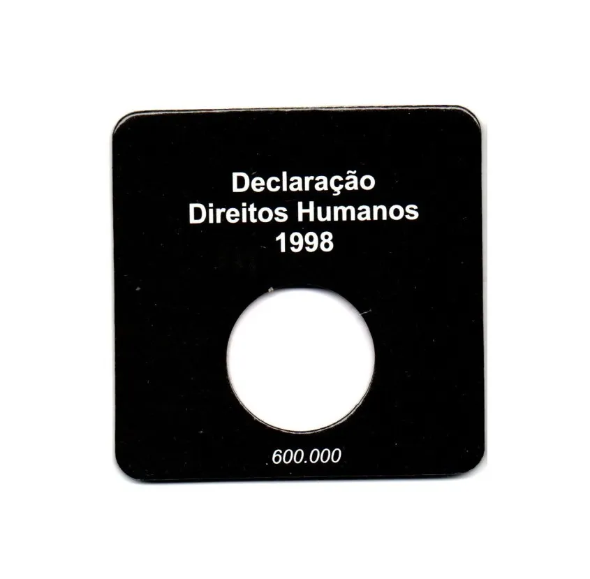 Cartela Para Moeda Direitos Humanos - VAZIA