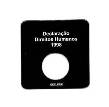 Cartela Para Moeda Direitos Humanos - VAZIA