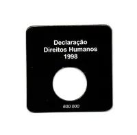 Cartela Para Moeda Direitos Humanos - VAZIA