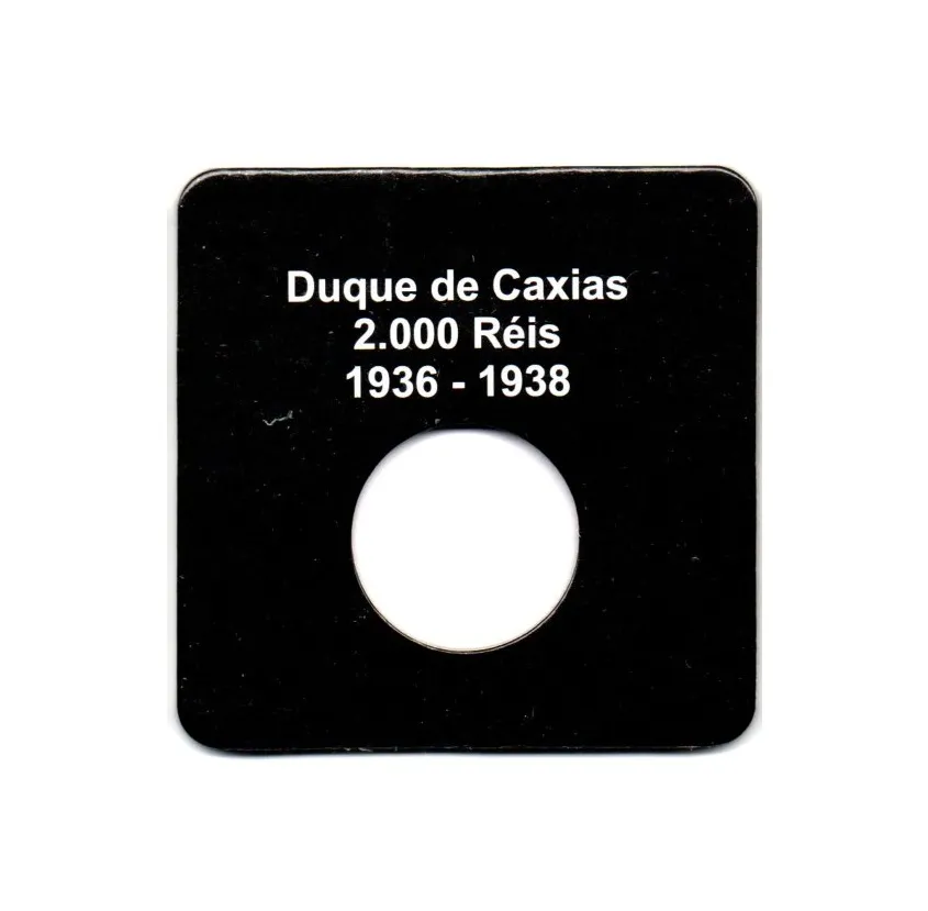 Cartela Para Moeda 2000 Réis Duque de Caxias - VAZIA