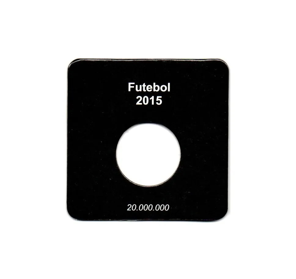 Cartela Para Moeda Olímpiadas Futebol - VAZIA Imagem