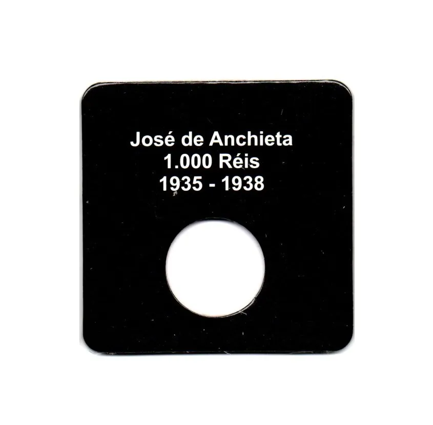 Cartela Para Moeda 1000 Réis José de Anchieta - VAZIA