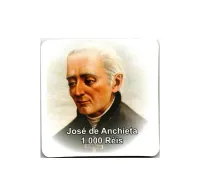 Cartela Para Moeda 1000 Réis José de Anchieta - VAZIA - Foto 2