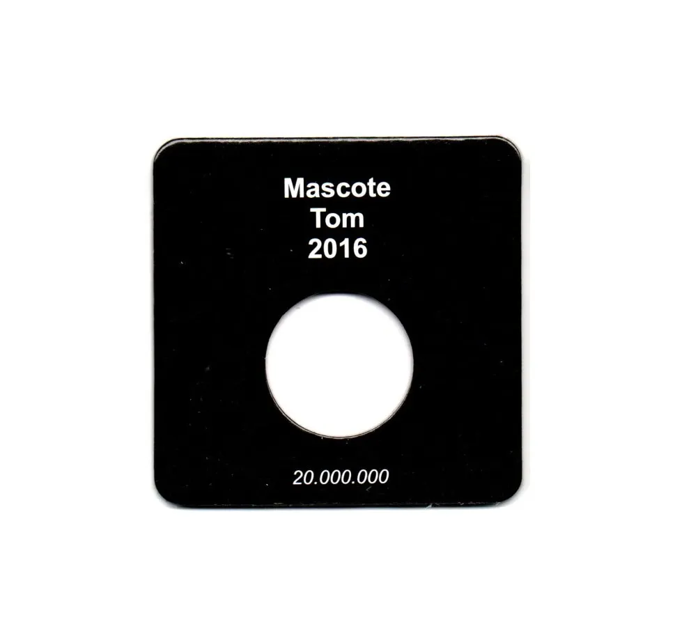 Cartela Para Moeda Olímpiadas Mascote Tom - VAZIA