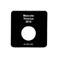 Cartela Para Moeda Mascote Vinicius - VAZIA