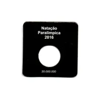 Cartela Para Moeda Olímpiadas Natação Paralímpica - VAZIA