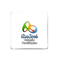 Cartela Para Moeda Olímpiadas Natação Paralímpica - VAZIA - Foto 2