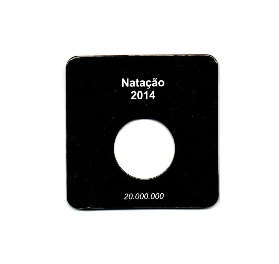 Cartela Para Moeda Olímpiadas Natação - VAZIA Imagem