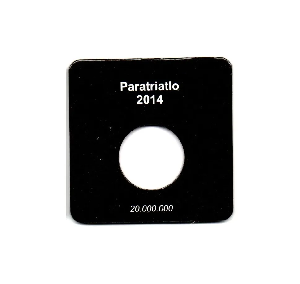 Cartela Para Moeda Olímpiadas Paratriatlo - VAZIA Imagem