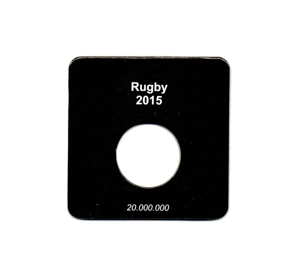 Cartela Para Moeda Olímpiadas Rugby - VAZIA Imagem