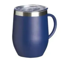 Caneca térmica de inox 350ml com tampa de acrílico, bocal e trava de segurança - Foto 4