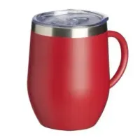 Caneca térmica de inox 350ml com tampa de acrílico, bocal e trava de segurança - Foto 5