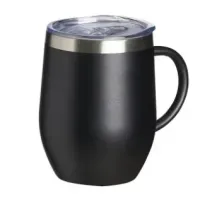 Caneca térmica de inox 350ml com tampa de acrílico, bocal e trava de segurança - Foto 7