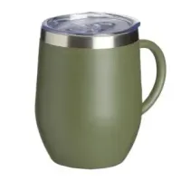 Caneca térmica de inox 350ml com tampa de acrílico, bocal e trava de segurança - Foto 8