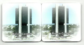 2 Cartelas Para Moedas Comemorativas Banco Central 40 e 50 anos - VAZIAS - Foto 2