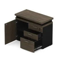 Armário Baixo Misto Dinâmico Extensivel com Tampo 40mm com Porta e Gavetas Start  - Foto 2