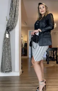 Blazer Jessie Couro 