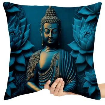 Almofada Buda Azul Sidarta Gautama