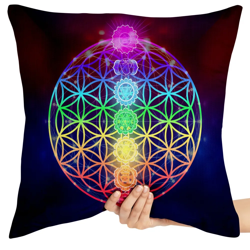 Almofada Chakras coloridos