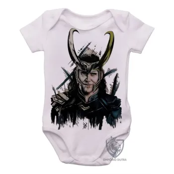 Body Bebê Infantil loki vilão thor vingadores - Foto 2