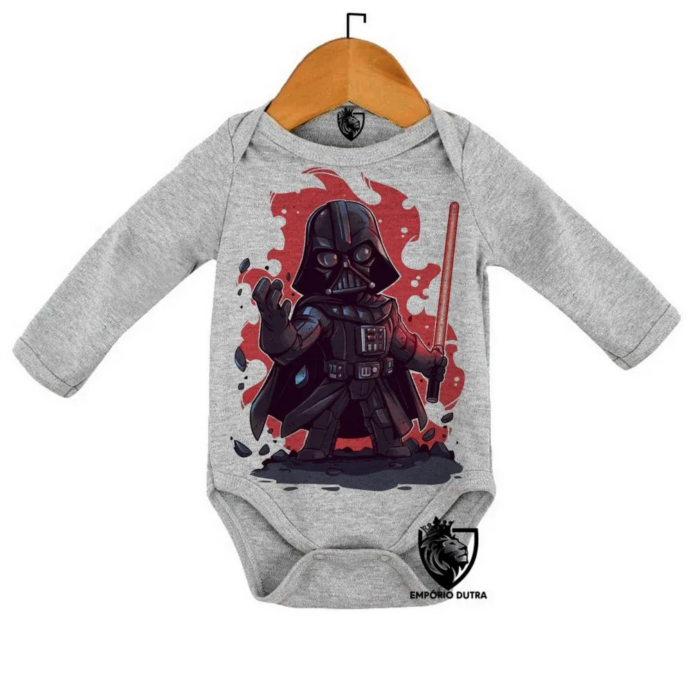 Body Bebê Infantil darth vader vilão star wars